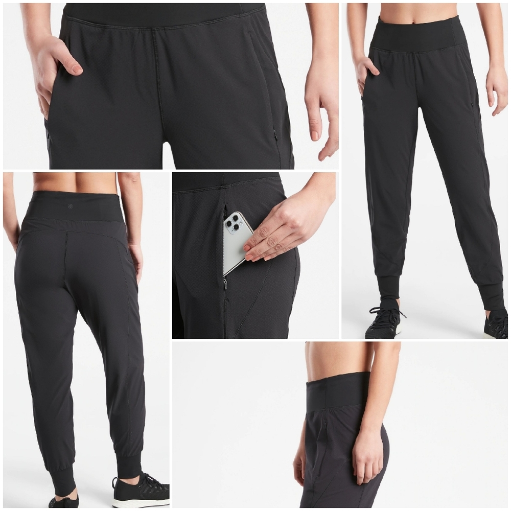 Athleta Distance Jogger Dobby Black Medium